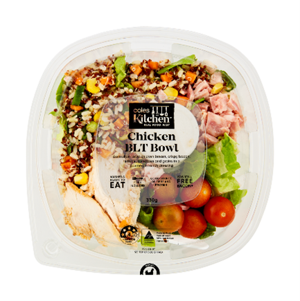 Coles Kitchen Chicken Blt Salad Bowl 240g